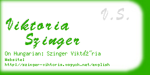 viktoria szinger business card